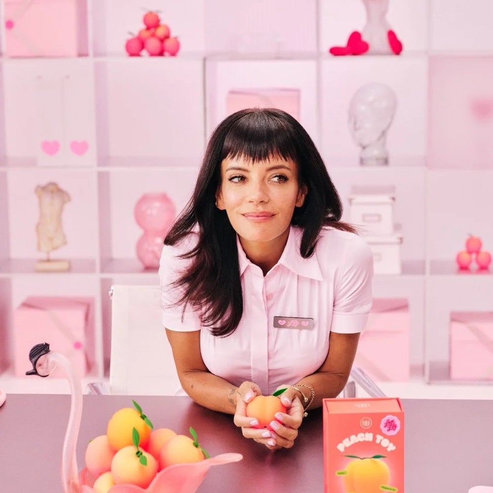 Womanizer Peach Toy and included accessories