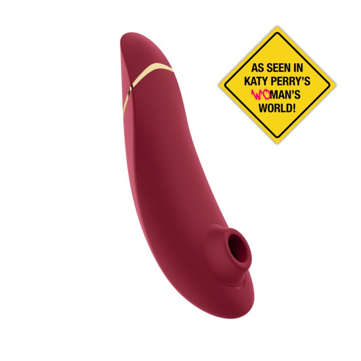 Womanizer Premium 2 Clit Sucking vibrator, Bordeaux, hi res