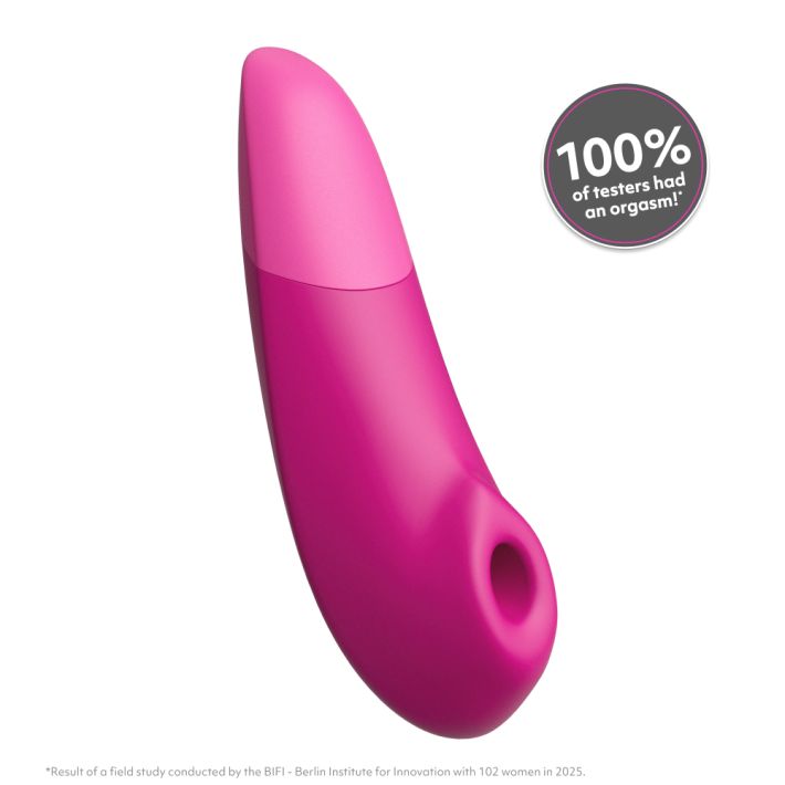 Enhance-Vibrant Pink Vibrant Pink 2-in-1 Clitoral Stimulator with Pleasure Air & Vibrations