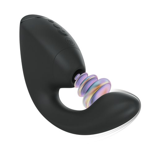 Next Duo Black​ Black Clitoral & G-Spot dual stimulator with 3D Pleasure Air