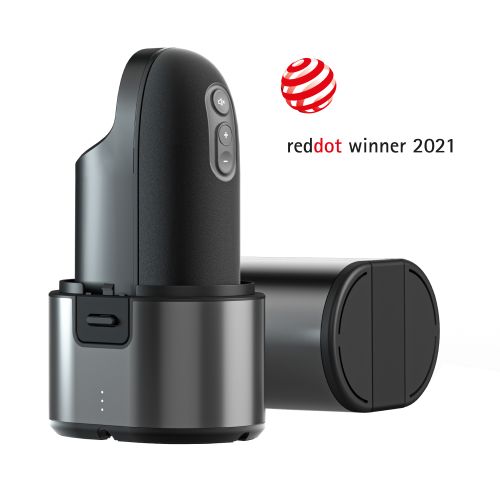 Arcwave Ion ブラック The world’s first Pleasure Air male masturbator - powered by Womanizer.