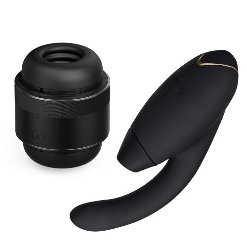 Double Down Collection Arcwave Voy compact stroker & Womanizer InsideOut