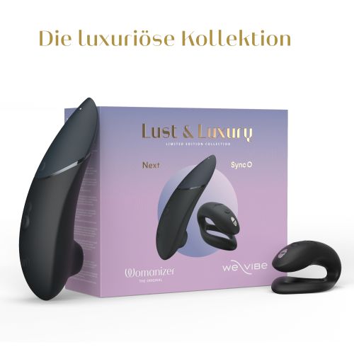 Lust & Luxury Collection Box Himbeere We-Vibe Sync O und Womanizer Next in einem Set.
