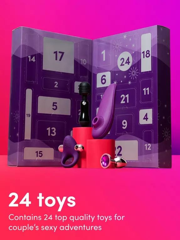Sex Toy Advent Calendar by Womanizer & Lovehoney 24-piece sex toy calendar for ongoing sexy couple's play