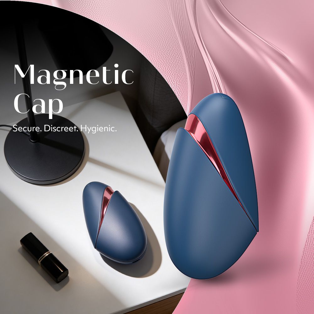 Next Liberty-Blue/Red Blue/Red Compact 3D Pleasure Air Clitoral Stimulator