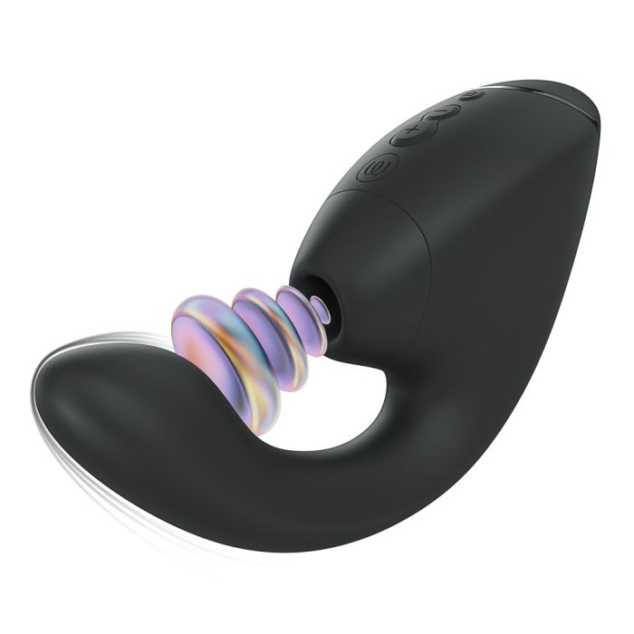 Next Duo Black​ Black Clitoral & G-Spot dual stimulator with 3D Pleasure Air