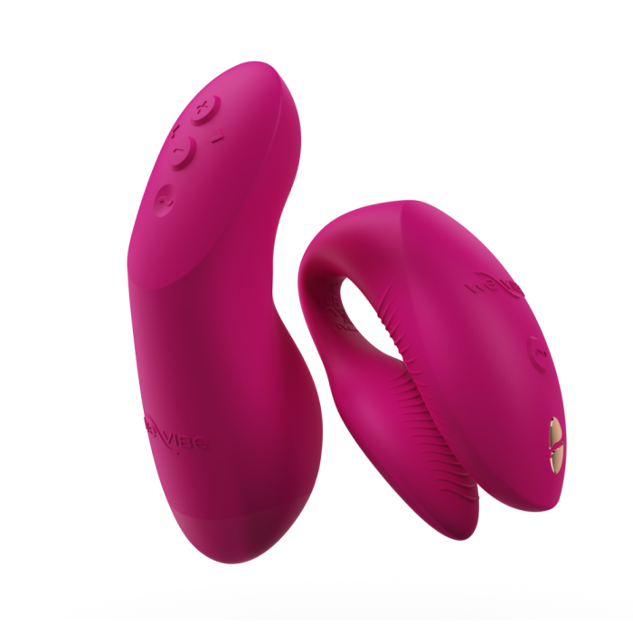 Chorus Pro - Electric Pink Fuchsia Couples vibrator. Clitoral & G-spot Stimulation and Intuitive Control