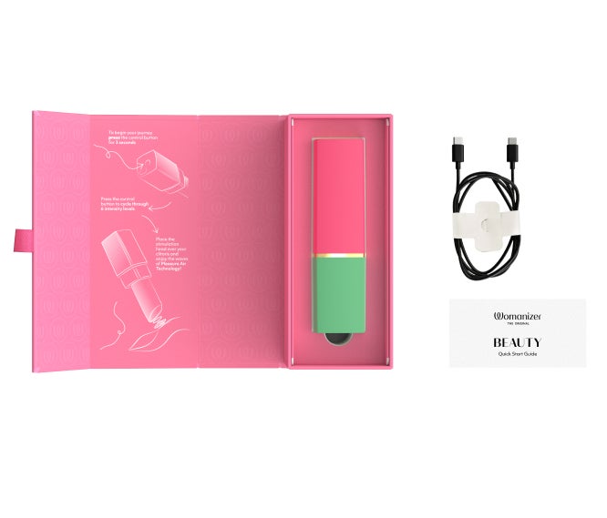 Womanizer Beauty-Green/Pink Lieferumfang