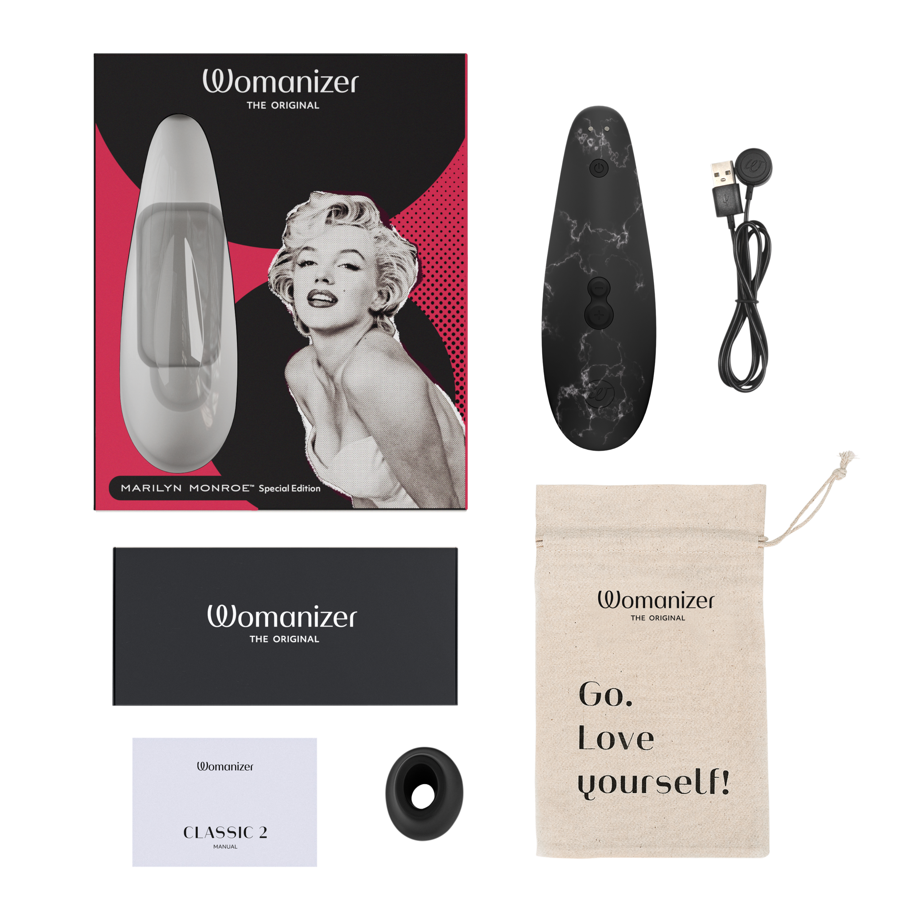 Classic 2 Marilyn Monroe™ Edition - Black Marble Lieferumfang