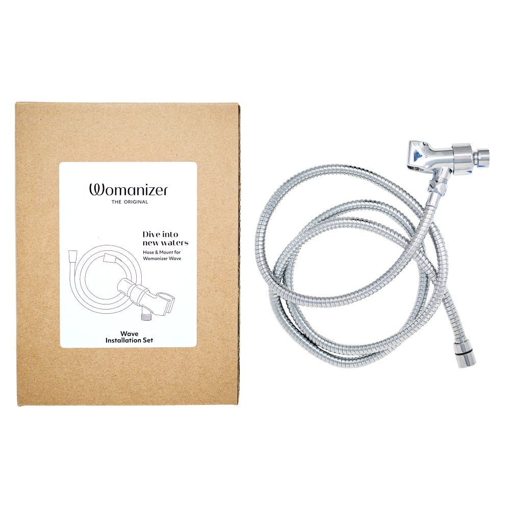 Wave Shower Hose & Shower Arm Mount Set In The Box