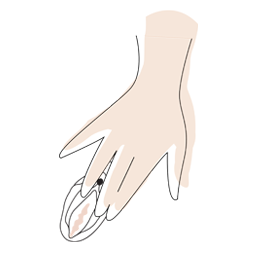 For your first time using a WOMANIZER, get comfortable in a relaxing place. Gently spread your labia to expose your clitoris.