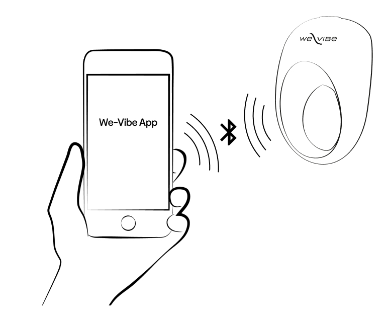 Use the We-Vibe button to select the different modes and discover more individual options in the We-Vibe app.